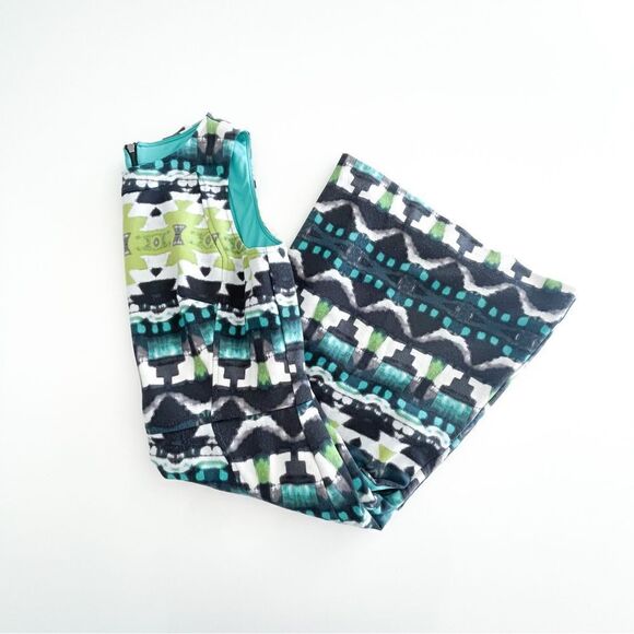 Vince Camuto Dress Fit and Flare Multi Colour Aztec Print Womens 6 Lined Pockets - Picture 11 of 11